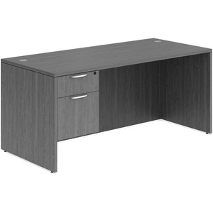 CLASD1017- Classic Desk 60" X 30" with Box/File Pedestal- Newport Gray