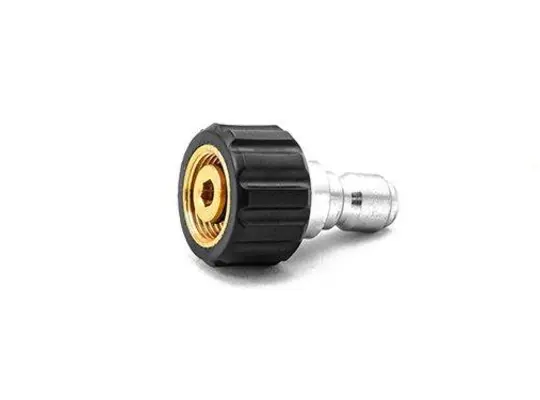 14mm Twist Seal Coupler X 3/8" Plated Steel QC Plug