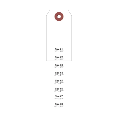 #2 Tyvek Tag - White