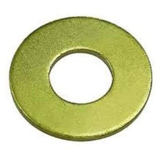 1 33/64" X 2 1/4" X 1/8" FLAT WASHER HR LOW CARBON STEEL ZINC YELLOW PER PRINT