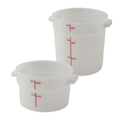 Winco PPRC-1W Food Storage Container 1 Qt.