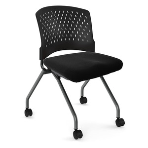 3274 AGENDA ARMLESS NESTING CHAIR- WITH BLACK SEAT
