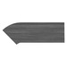 PBTC36R 36" CORNER TRAN TOP RIGHT- COASTAL GRAY