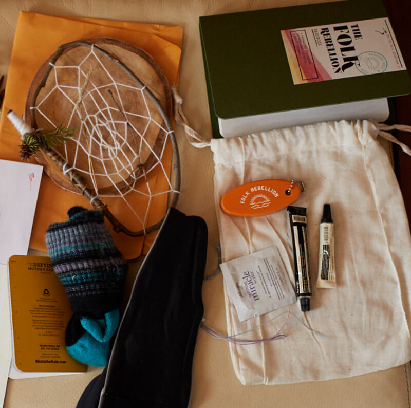 Rite in the Rain ring binder used to organize the Artic retreat.