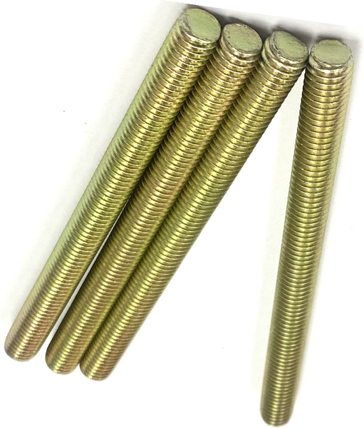 1 3/8" - 12 X 36" FULLY THREADED STRAIGHT ROD SAE J429 GR 8 ZINC TRIVALENT YELLOW