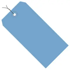 6-1/4 X 3-1/8 DARK BLUE 13 PT. SHIPPING TAG PRE-WIRED 1000/CS   G11083A