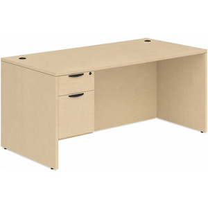 CLASD1019- Classic Desk 66" X 30" with Box/File Pedestal- Maple