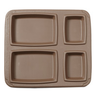 Cook's 630-110 Grizzly 4-Compartment Insulated Meal Tray (10/case)