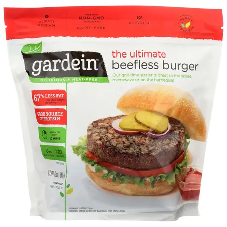SOY VEG BEEFLESS BURGERS | 8/12 OZ