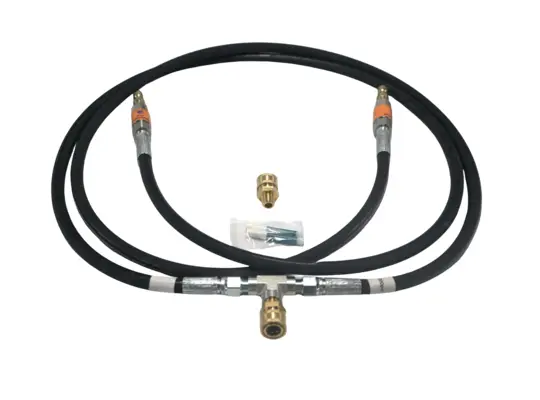 3/8” Siamese kit - Merges two pressure washers for increased flow (GPM)