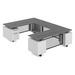 RISUD1003 RISER SERIES - 30" x 60" U-Shape Desk w/Modesty Panels