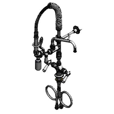 T&S Brass MPY-2DCV-08 Easyinstall Mini Pre-Rinse Units Deck Mount