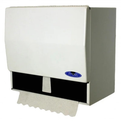 Towel Dispenser - Universal - 10.5" x 9.5" x 6.75" - White Steel