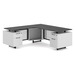 RISLD1000 RISER SERIES - 24" x 60" L-Shape Desk w/Modesty