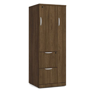 PL207 65" WARDROBE STORAGE CABINET- Modern Walnut
