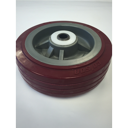 6" X 2" Maroon Caster Wheel Only