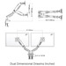 33DBLUAUCCGBLK  DUAL ARM GAS SPRING MONITOR ARMS 