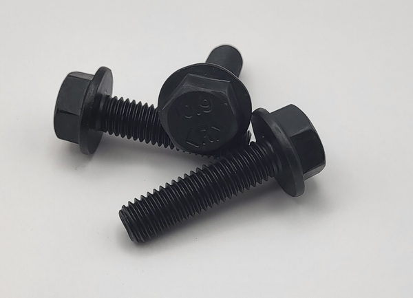 M8 - 1.25 X 30MM DIN 6921 HEX FLANGE SCREW 10.9 BLACK TEFLON