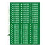 Cubby ID Adhesive Sticker Sheets