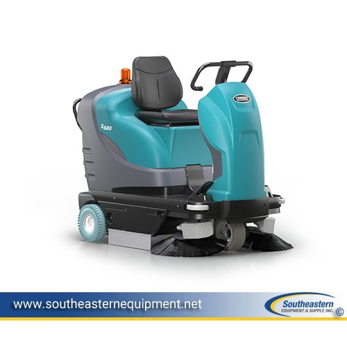 Tennant S680 Compact Battery Ride-On Sweeper