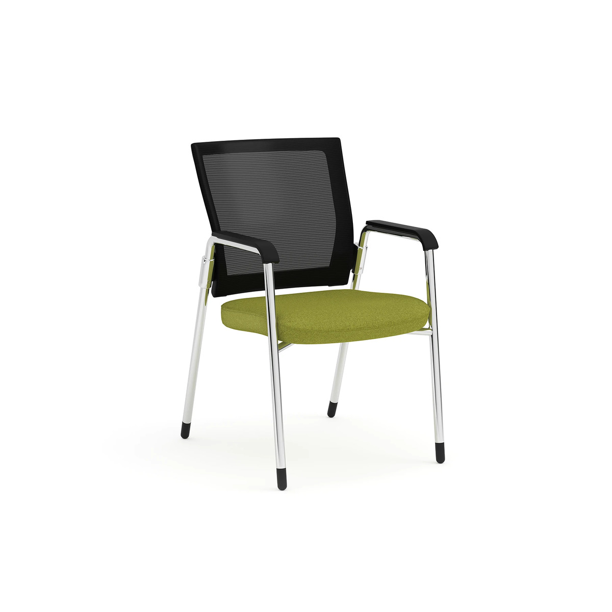 Propel Guest Chair - Black Mesh Back with Green Seat
