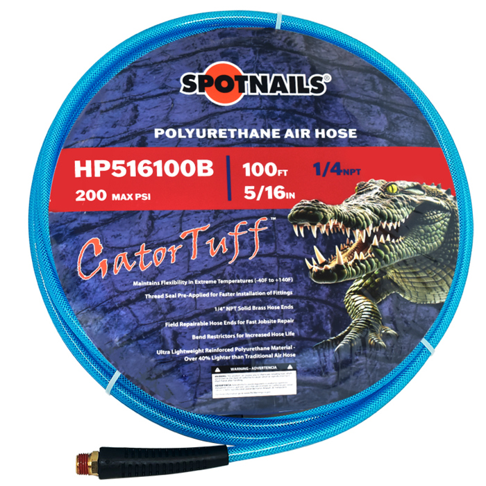 5/16" x 100' Poly Hose w/o Fittings (Blue), 1/4" NPT