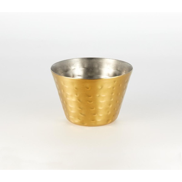 Round Hammered Stainless Steel Sauce Cups