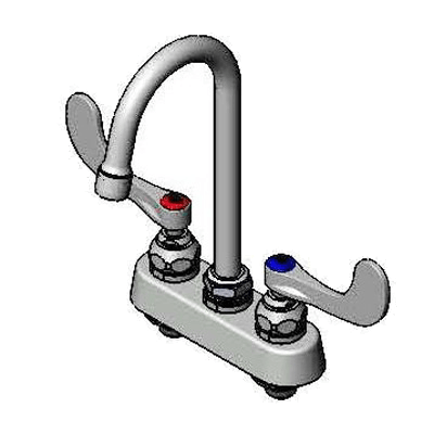 T&S Brass B-1141-02A-WH4 Workboard/Bar Sink Faucet Deck Mount