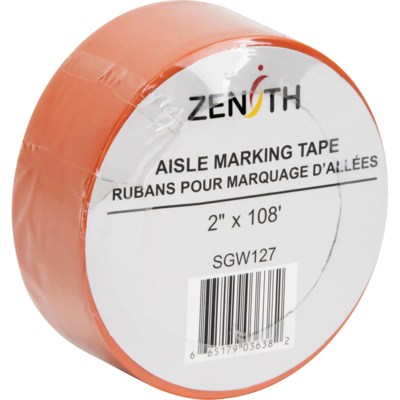 Aisle Marking Tape - 2" x 108' - Orange