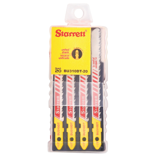 STARRETT BU310DT-20 3'' x 5/16 x .050 x 10T, Bi-Metal, 20 Pack