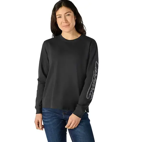 Carhartt WK107742 - Women's Irvine Loose LS Logo T-Shirt - Black