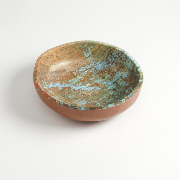 Reclaimed Wood Melamine Serving Bowls