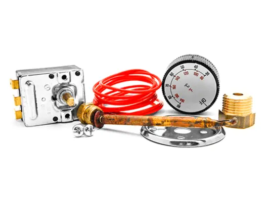 MTM Hydro Panel Mount Thermostat with Remote Probe - 195°F 
