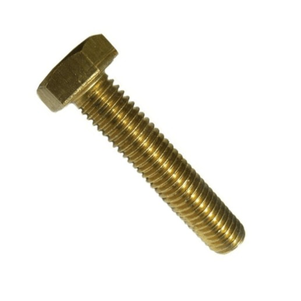 M6 - 1 X 20MM ISO 4017 FT HEX HEAD CAP SCREW 8.8 ZINC YELLOW