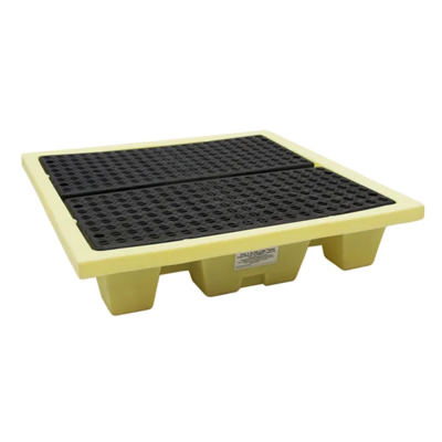Spill Containment Pallet - 54" x 54" x 12" - 66 Gallon Capacity - 4 Drum