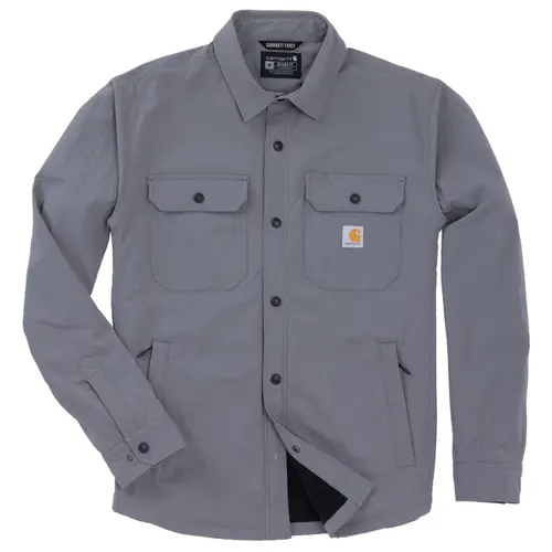 CARHARTT 107699 - Men's Force DWR Ripstop Fleece Lined Shirt Jac - Steel