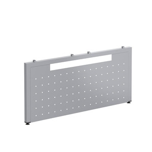 60" U LEG METAL END PNL-SILV
