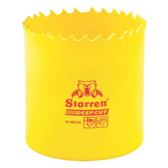 STARRETT DCH0218-G 2-1/8'' (54mm) NVP Deep Cut Bi-Metal Hole Saw