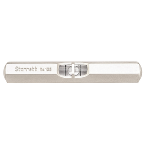STARRETT 135A Pocket Level with Satin Nickel-Plated Finish