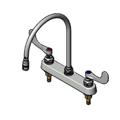 T&S Brass B-1120-135X-WH4 Workboard/Bar Sink Faucet Deck Mount