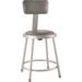 NPS 6418B NPS® 18" Heavy Duty Vinyl Padded Steel Stool with Back