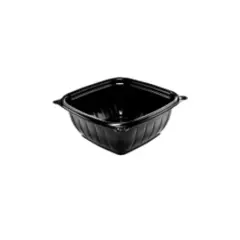 B12SB DART 12 OZ BLACK SQUARE PLASTIC BOWL, PRESENTABOWL PRO, 504/CS
