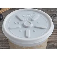 12JL DART WHITE VENTED LID 12J12 STYROFOAM CUP 1000/CS