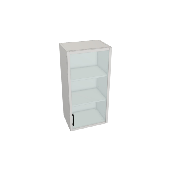 Fresno Pure White Box  Glass Door Wall Cabinet Kit - 18”x 36” X 13”