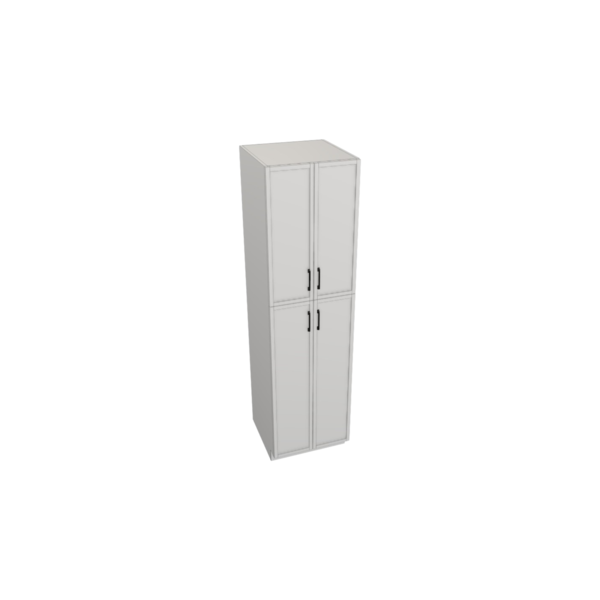 Fresno Pure White Box  Utility Cabinet Kit - 24” X 90”H X 24”D