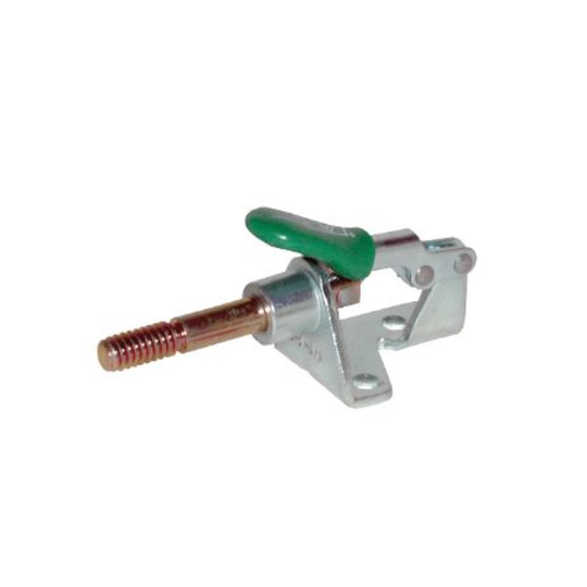 Carr Lane CL-51-SPC Push/Pull Toggle Clamp, Externally Threaded Plunger, Flanged Base (100lbs)