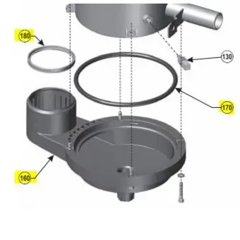 Condensate dish, gaskets and hardware
