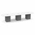 14' Classic Racetrack Conference Table with Cube Base - White Top, Coastal Gray Base