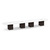 20' Classic Boat Shape Conference Table with Cube Base - White Top, Espresso Base