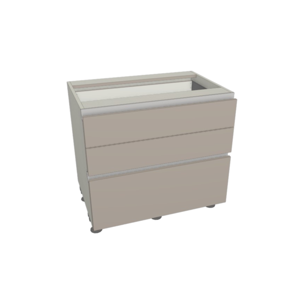 Capri Gola Base 3 Drawers 36" x 34.5" x 23.75"